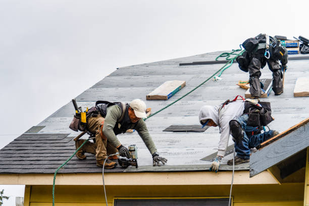 Professional Gutter Installation technician working in Austin, TX